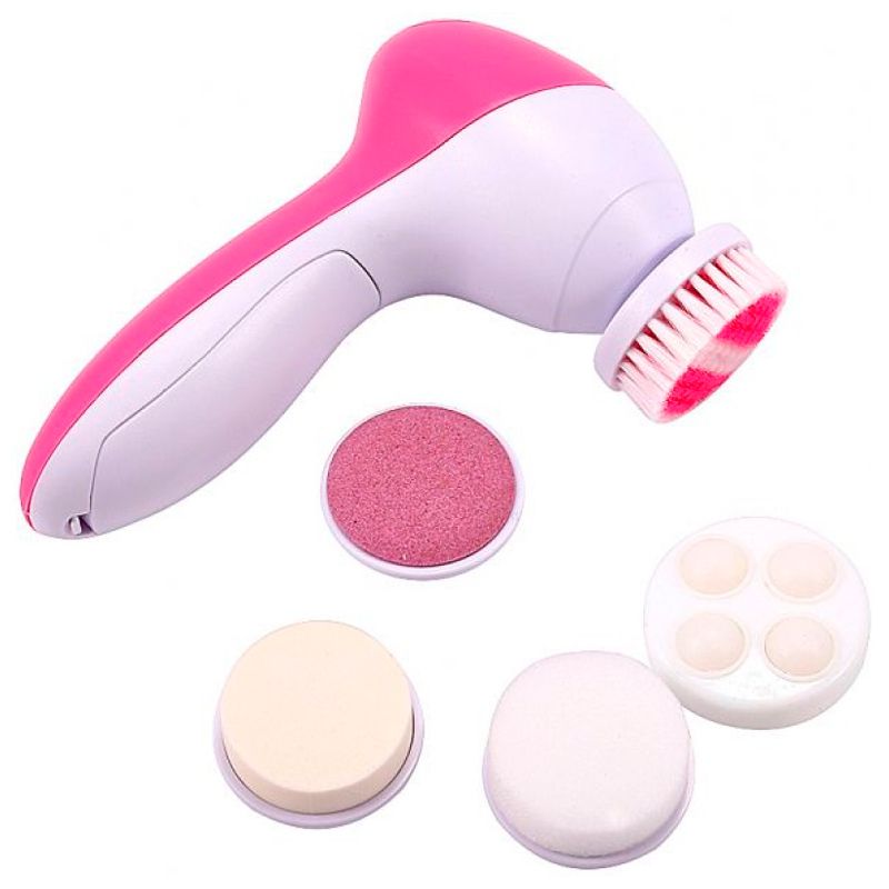 Massageador 5 em 1 Esfoliante Limpeza Facial
